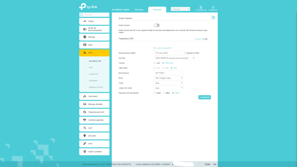 interface-archer-MR600-wifi-parametres