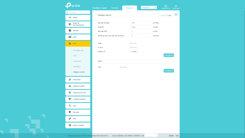 interface-archer-MR600-wifi-avance