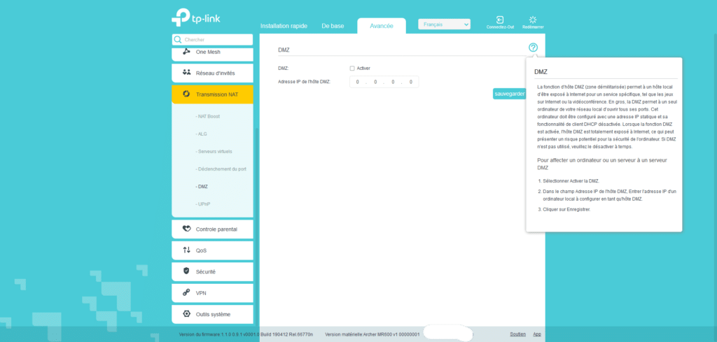 interface-archer-MR600-nat-dmz