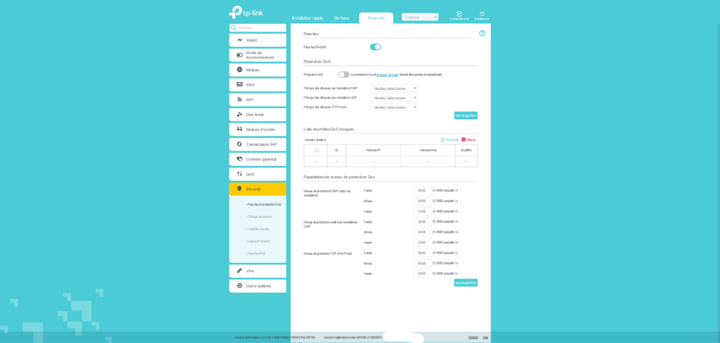 interface-archer-MR600-pare-feu