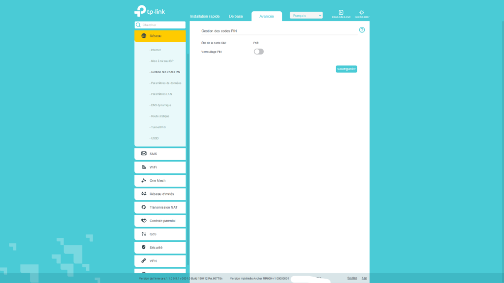 interface-archer-MR600-reseau-gestion-PIN