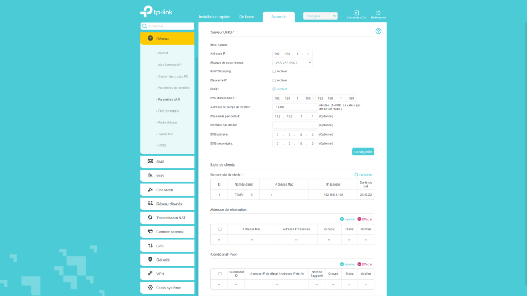 interface-archer-MR600-reseau-dhcp